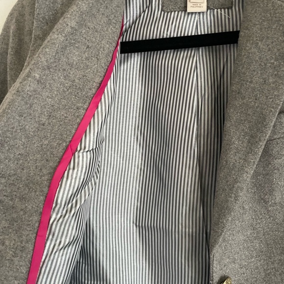 J. Crew Gray Blazer with Gold Buttons - Picture 6 of 7